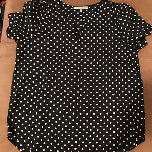 Daniel Rainn polka dot blouse
